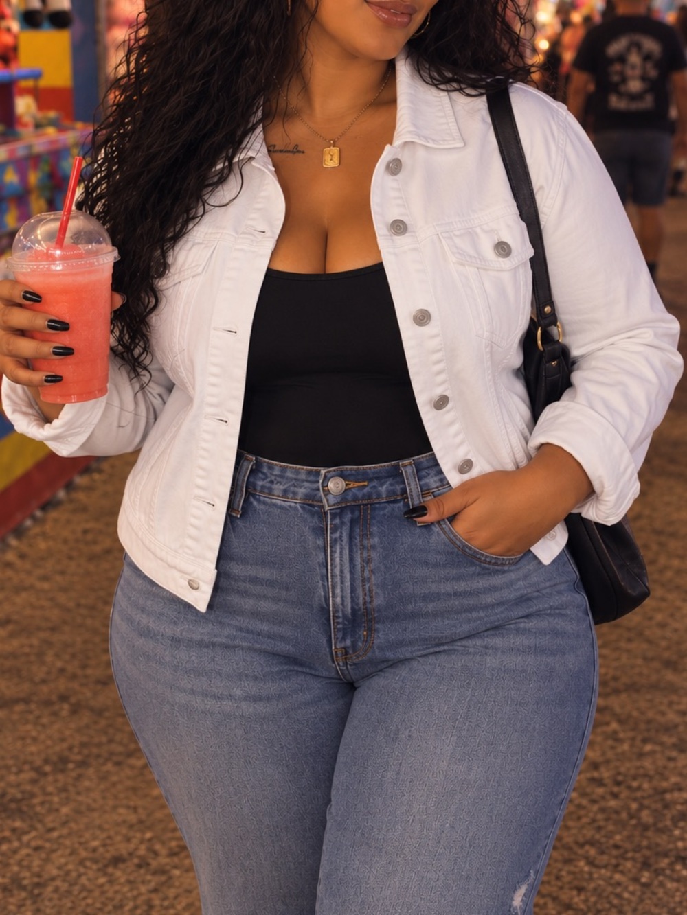 Old Navy White Denim Jacket | Jean Jacket | Casual Chic Fall Layer